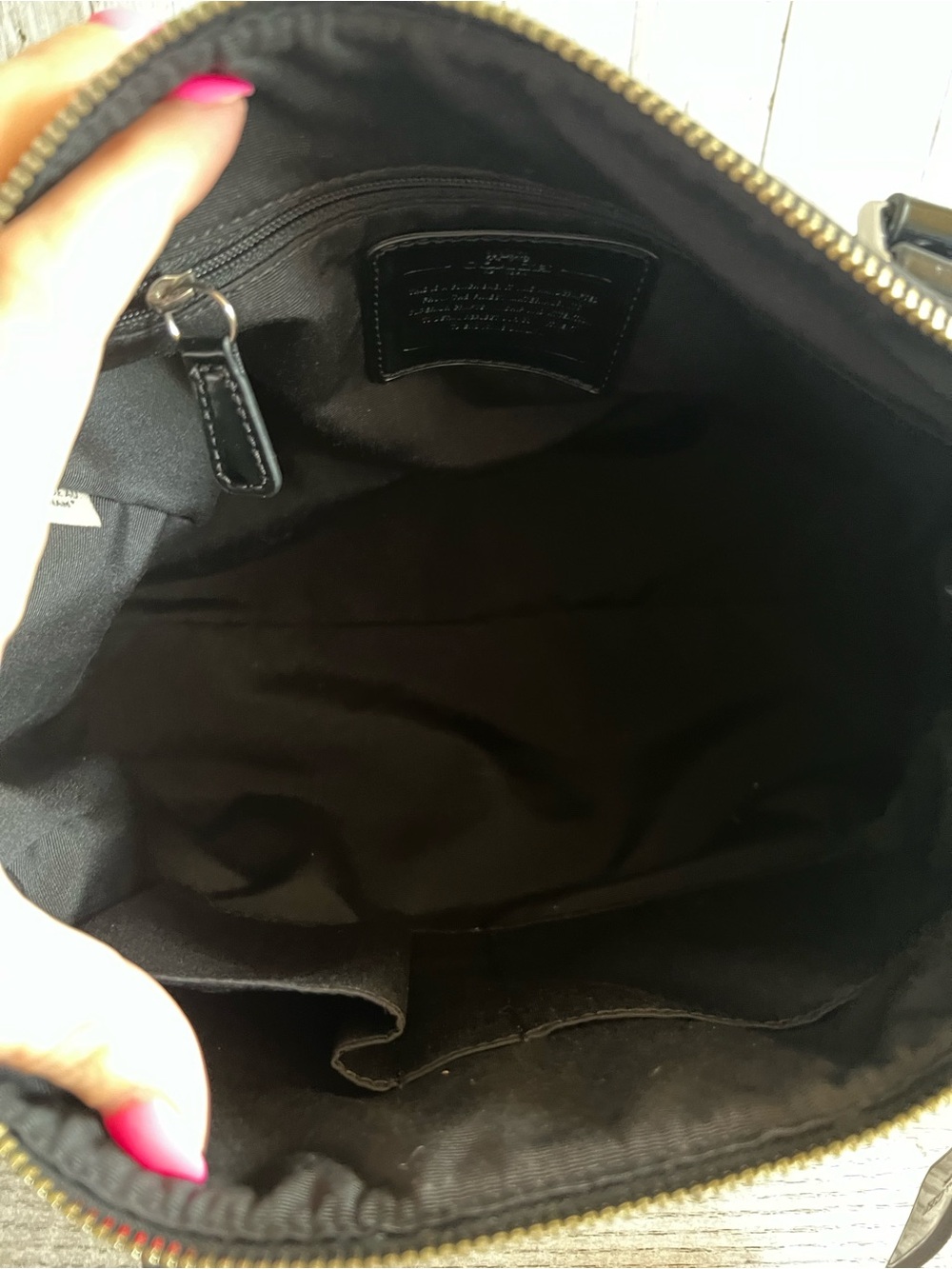 Coach Nancy Exotic Black & White Snake-Print Satchel - Picture 3 of 14